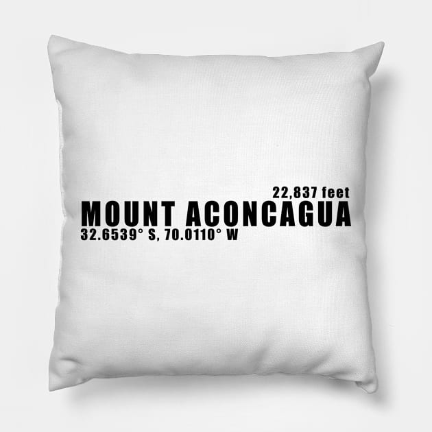 South America's Sentinel: Aconcagua Pillow by senaru