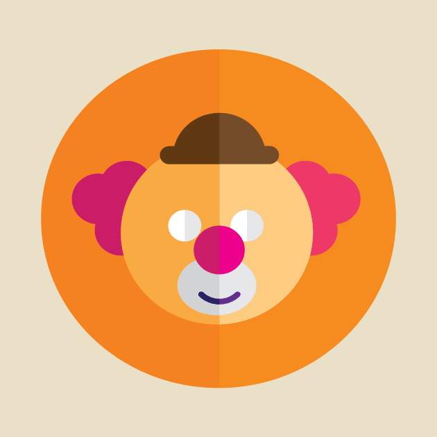 A Minimalist Clown by PatrioTEEism