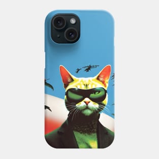 Cat in glasses Phone Case