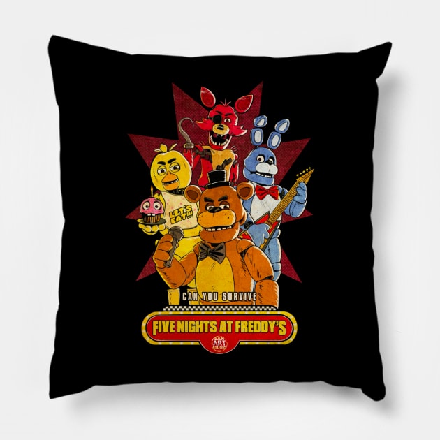 Five nights at Freddy’s artwork Pillow by SAN ART STUDIO 