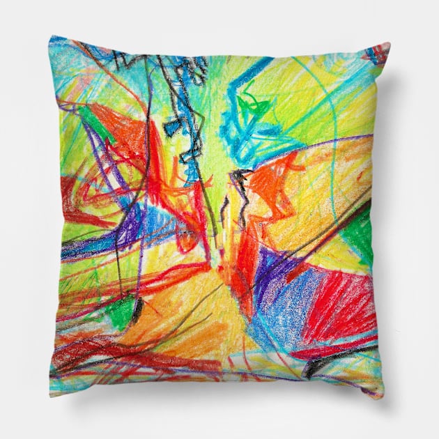 abstract art Pillow by terezadelpilar