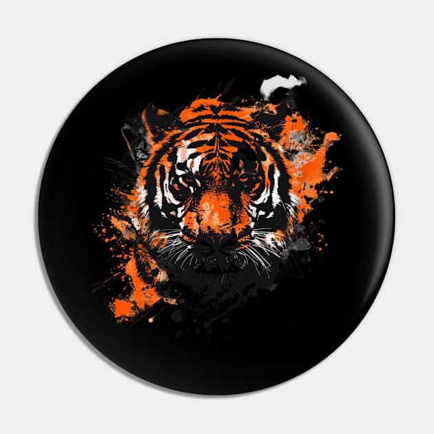 Tiger Color Interference Pin by GodeleineBesnard