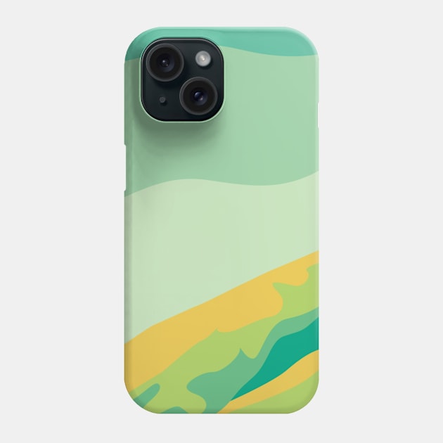 Green land Phone Case by Imordinary