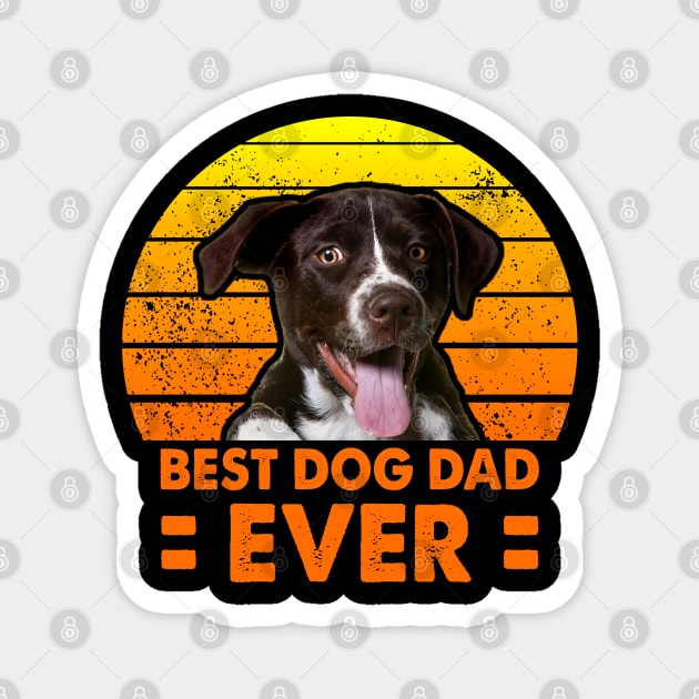 Best Dog Dad Ever Gift Dog Lover Magnet by RobertDan