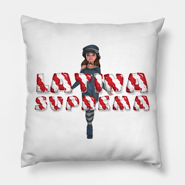 Latina Suprema Pillow by teepossible