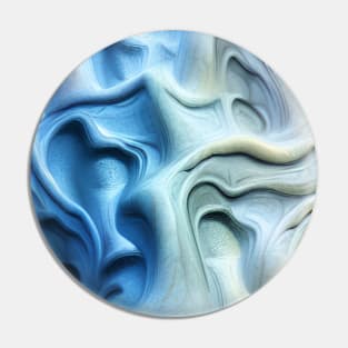 Blueish liquid shapes Pin