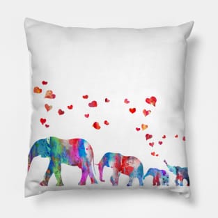 Elephant family Pillow