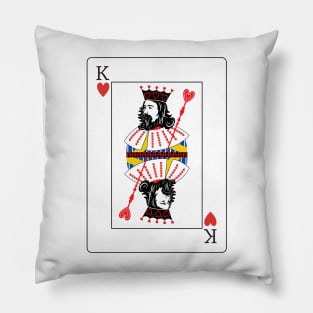 King Of Hearts Playing Card Pillow