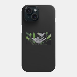 Lily Dance on Black Ground Phone Case