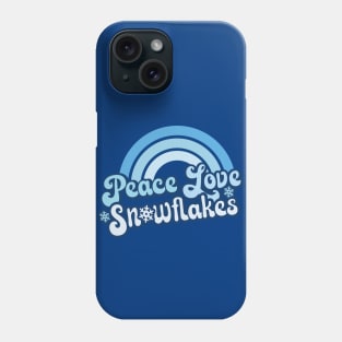 PEACE LOVE SNOWFLAKES Phone Case