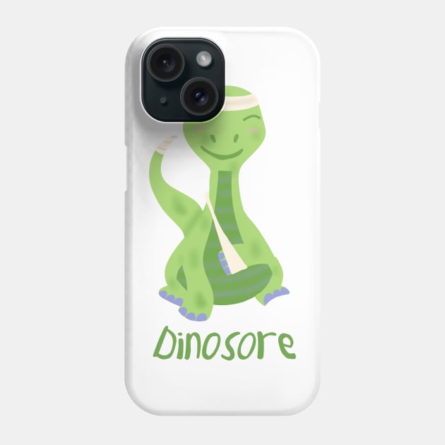 Dinosore (green dinosaur) Phone Case by Becky-Marie