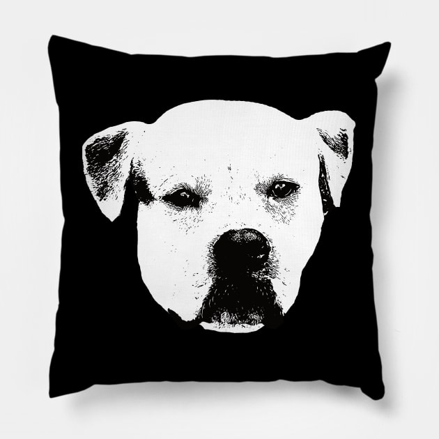 AmBulldog gift for Southern White Owners Pillow by DoggyStyles