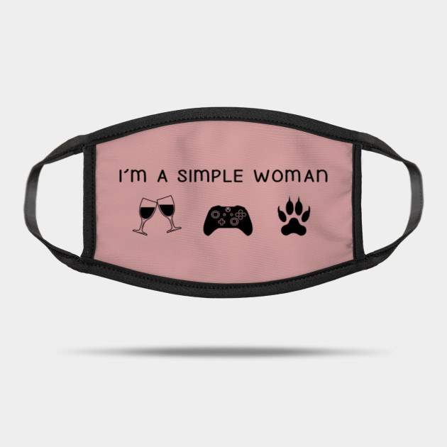 I M A Simple Woman Shirt Wine Video Games Cat Im A Simple Woman