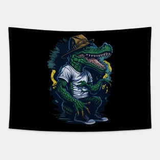 Crocodile hip hop Tapestry