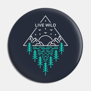 Live Wild 1 Pin