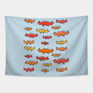 Cute and Colorful Crab Pattern Tapestry