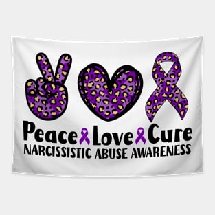 Peace Love Cure Narcissistic Abuse Awareness Tapestry