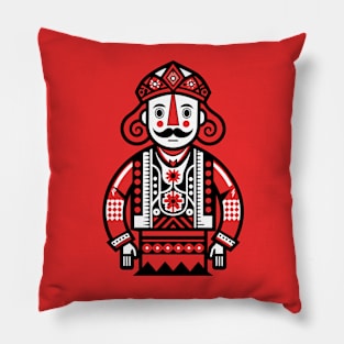 Romanian Folk Art Traditional Costume Pillow