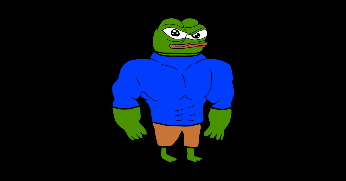 Swole Pepe Buff Apu - Swole Pepe - Sticker | TeePublic