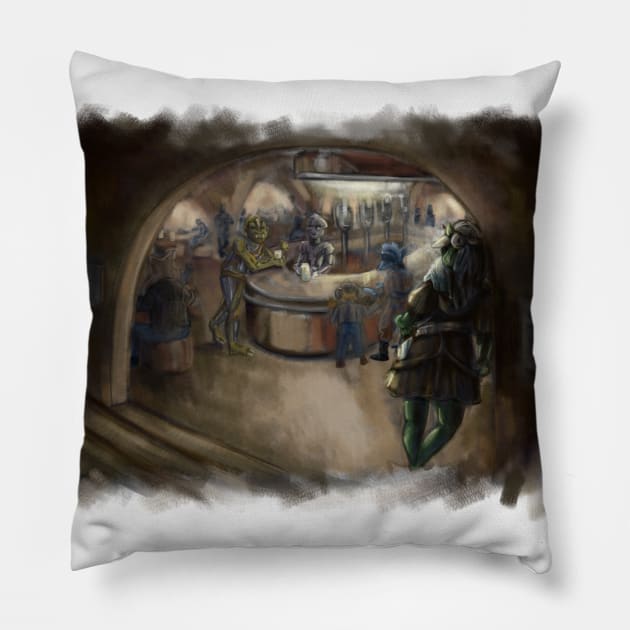 Bounty Hunter (no background) Pillow by Moco_Illustrations