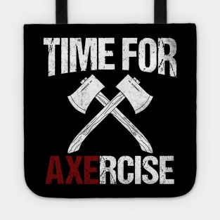 Funny Axe Throwing Pun Tote