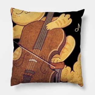 Cello Music Cat T-Shirt Funny Pet Gift Idea Pillow