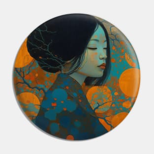 Asian Abstract Pin