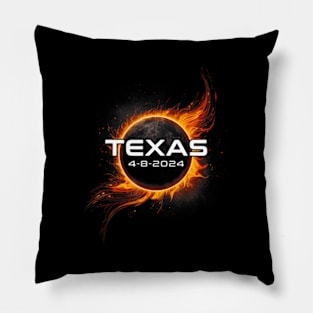 Total Solar Eclipse 2024 Texas Pillow