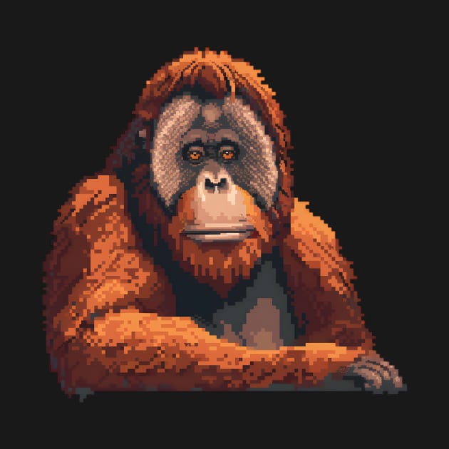 Pixel Orangutan by Animal Sphere