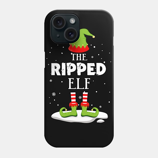 Ripped Elf Matching Family Gift Christmas Party Pajama Phone Case by ragsmips