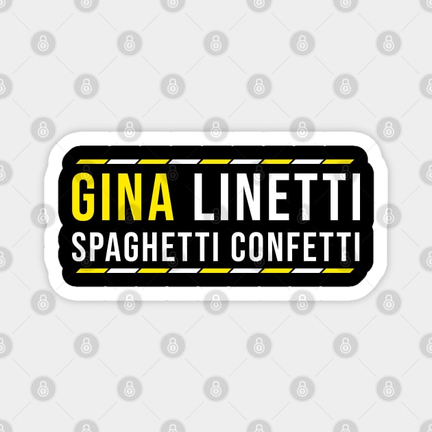 Gina Linetti Spaghetti Confetti Magnet by Printnation