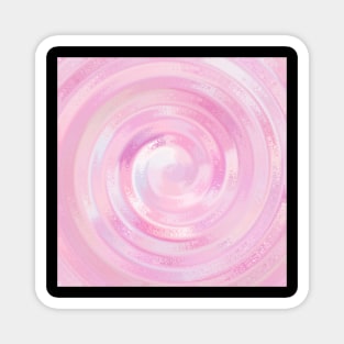 Swirl Of Soft & Bright Pink Colors Magnet