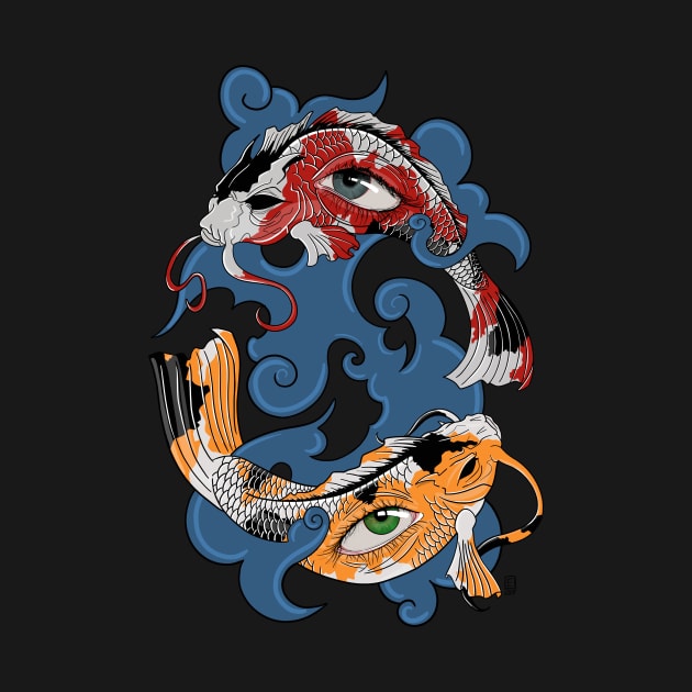 Yin yang - Spirit Koi Fish by unicornipple