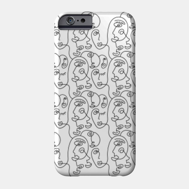 One Line Drawing Abstract Face Seamless Modern Minimalism Art Face One Line Drawing Seamless Phone Case Teepublic,Concept Preliminary Drawing