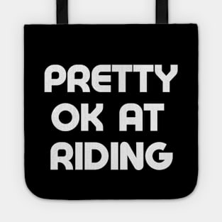 Ok Cyclist Shirt, Cycling Gifts, OK at Cycling, Bicycle Shirt, Average Cyclist Shirt, Funny Cycling Shirt, Bike Commuter, Amateur Cyclist Tote