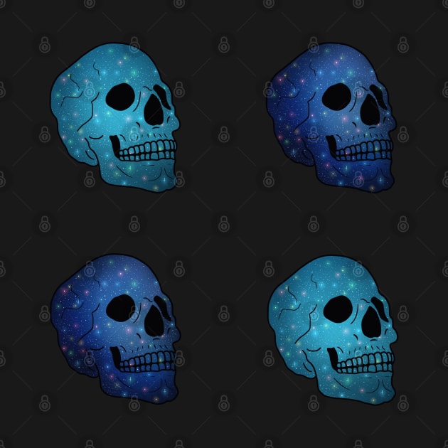 Galaxy Skull Pack - Blue/Turquoise by MyBearNugget