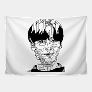 Yunho line-shaded Tapestry