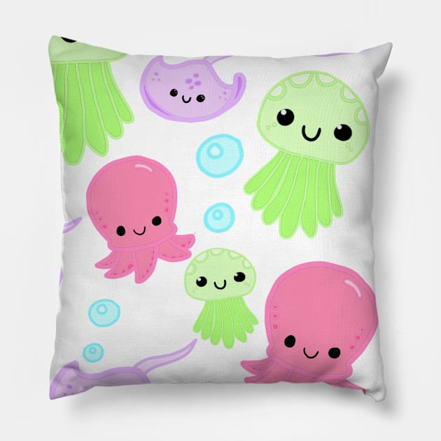 Kawaii under the sea Pillow by SturgesC