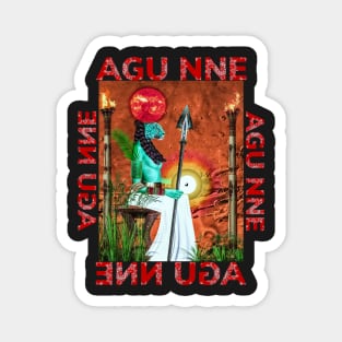 Igbo / African Goddess : AGU NNE By SIRIUS UGO ART Magnet