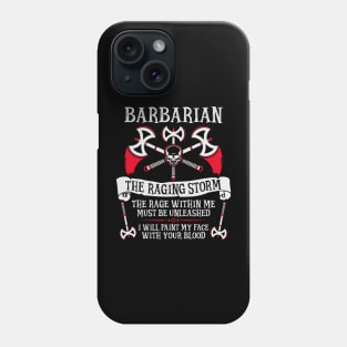 Barbarian, Dungeons & Dragons - The Raging Storm Phone Case