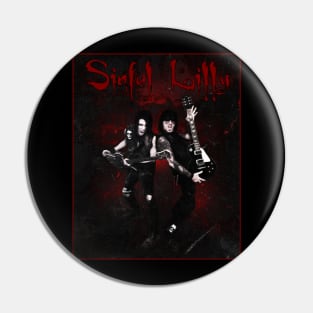 Sinful Lilly Red & Black Pin