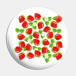 Spring Strawberries Pin