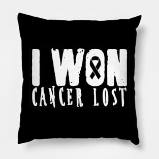I Won Cancer Lost Pillow