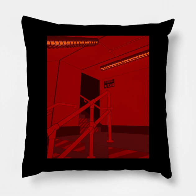 Exit Ominous Pillow by Manzo Carey