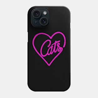 LOVECATS typo Phone Case