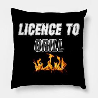 Licence to Grill Pillow