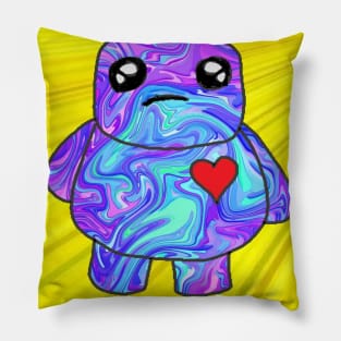 purple monster 23 Pillow