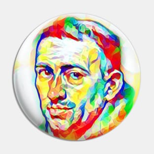 William of Ockham Colourful Portrait | William of Ockham Artwork 7 Pin