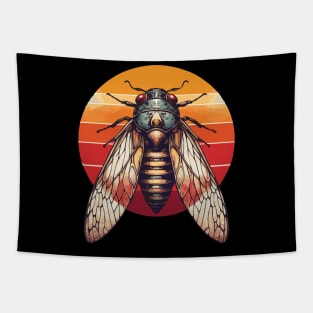 Cicada Retro Sunset Tapestry