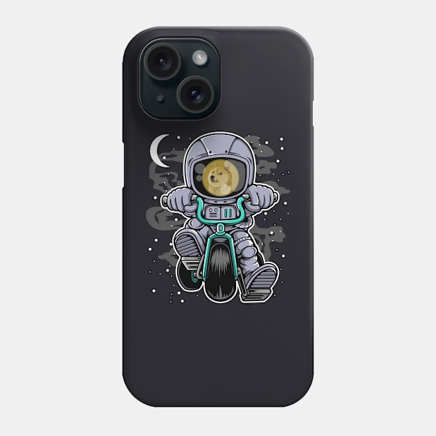 Astronaut Dogecoin DOGE Coin To The Moon Crypto Token Cryptocurrency Wallet Birthday Gift For Men Women Kids Phone Case by Thingking About